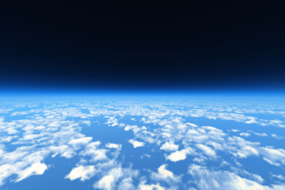 3D Earth Atmosphere from Outer Space