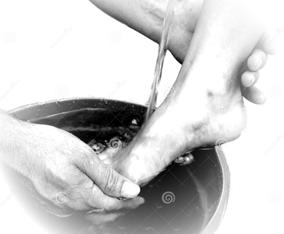 Jesus washing disciples feet