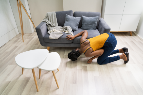 Have You Found What You're Looking For Yet? Woman searching for something.