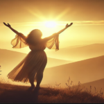 woman raising hands to sun - Renewing Hope Through God’s Word