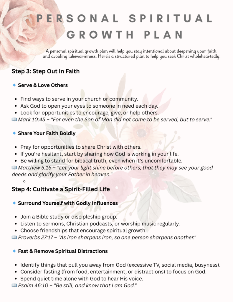 Personal Spiritual Growth Plan_2 Printable