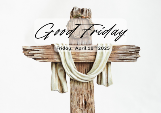 Good Friday April 18th 2025 cross