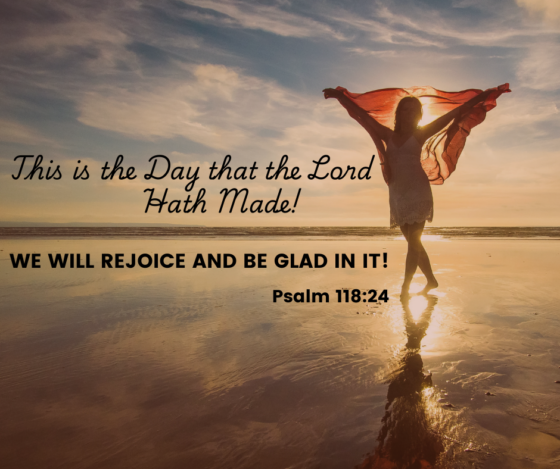 WHITE BLUE BROWN SUN BEACH SKY HAPPY Psalm 118:24