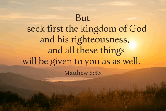 Matthew 6:33 - Seek First His Kingdom copy