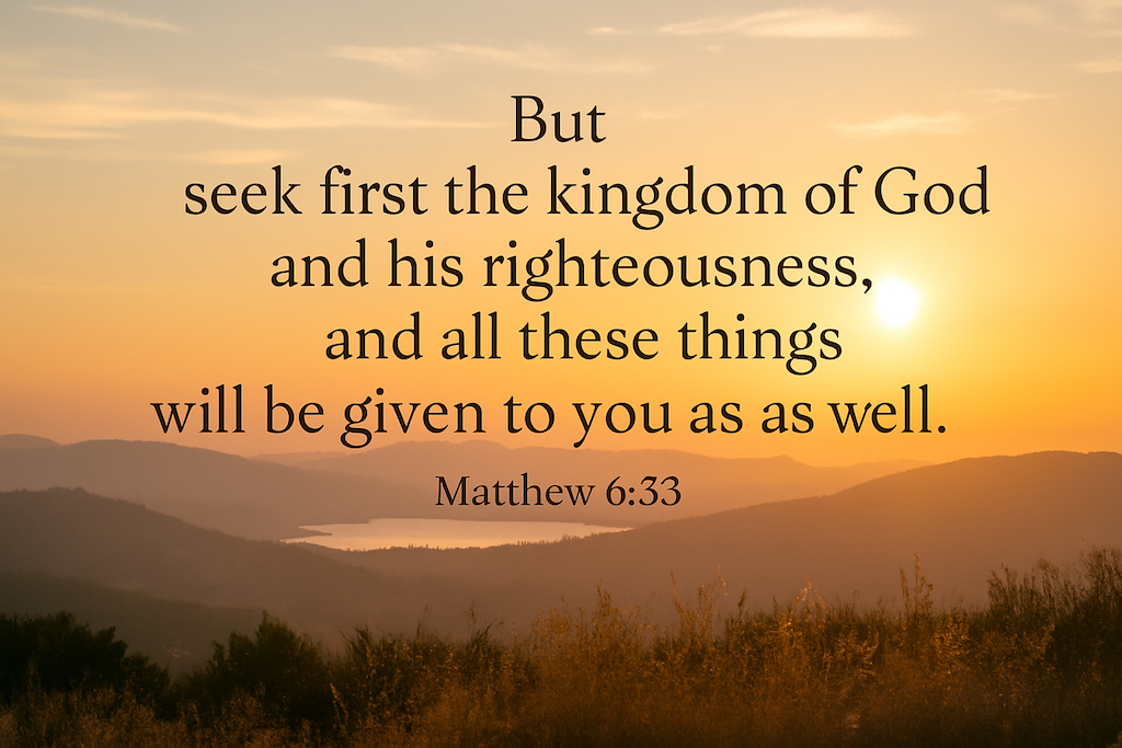 Matthew 6:33 - Seek First His Kingdom copy