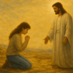 Woman kneeling before Jesus copy